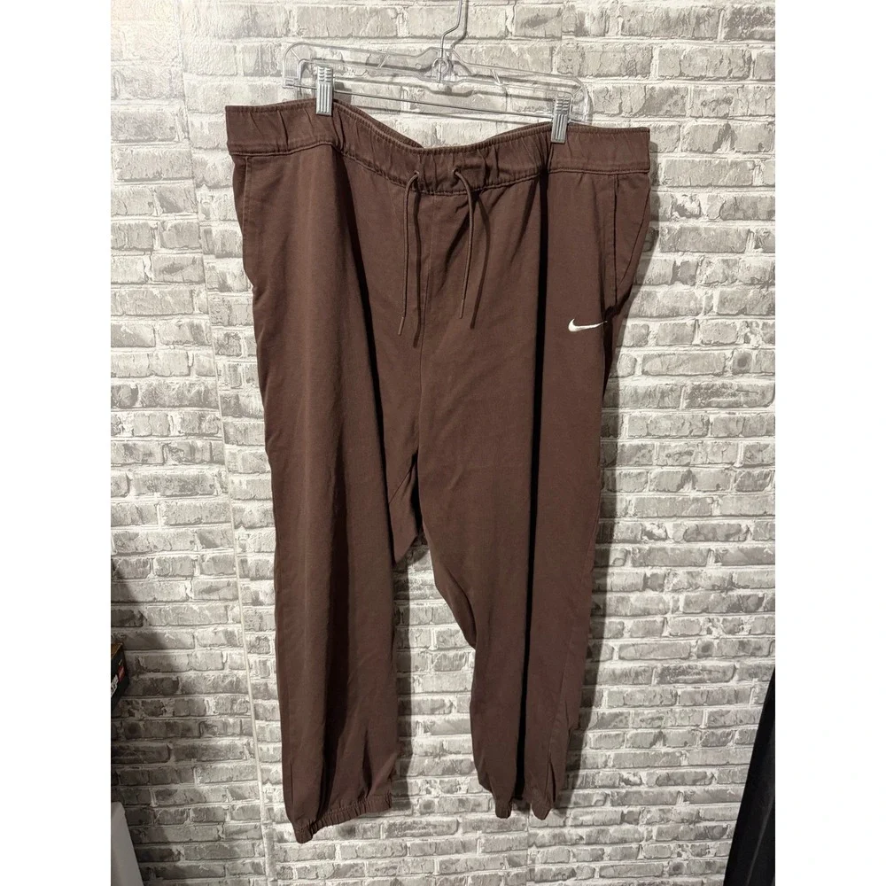 Nike Sportswear Essential Brown Joggers Womens Plus 3X Cacao Wow Sweatpants